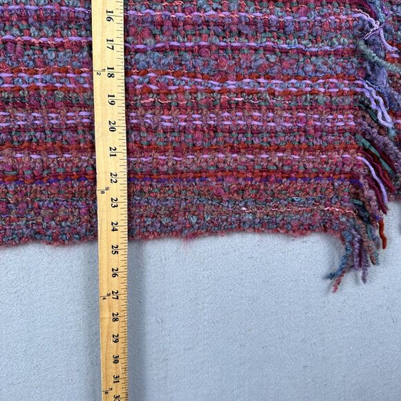 Margrit Laman Italy Knit Shawl Women’s One Size Multicolor Art To Wear Handwoven - Picture 10 of 16